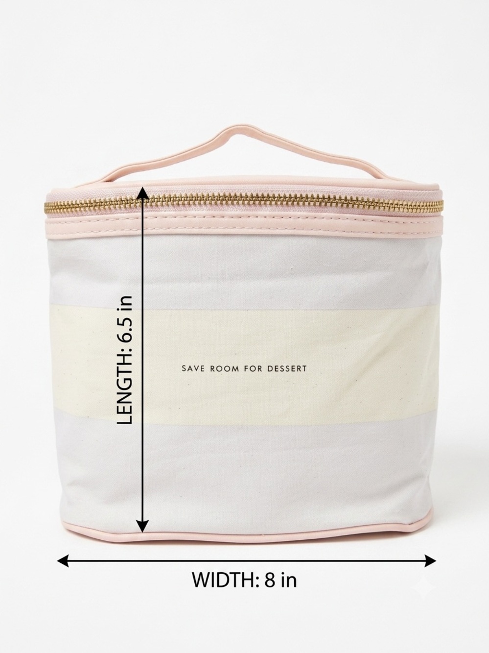 kate spade Cream and Pink Striped Pouch